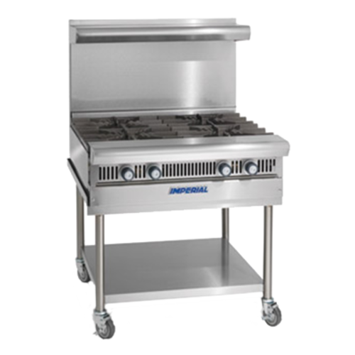 Imperial Range IHR-2-12-M Spec Series Heavy Duty Range Gas 12W Modular Add-A-Unit 2 Open Burners 70000 BTU