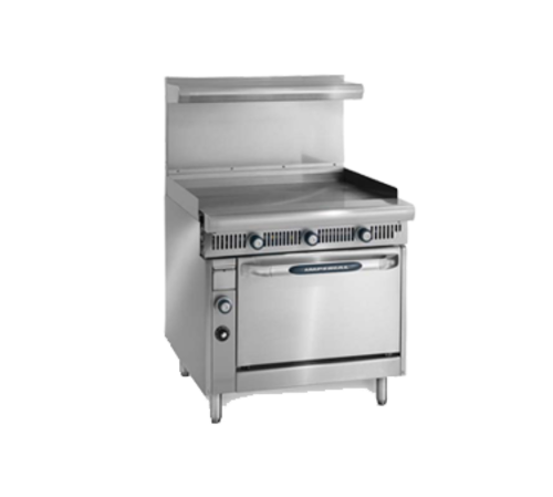 Imperial Range IHR-G36-M Spec Series Heavy Duty Gas Range 36 Inch Modular Griddle 1 Inch Thick Plate