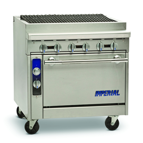 Imperial Range IHR-RB-M Spec Series Heavy Duty Range Gas 36W Modular Charbroiler Cast Iron Radiants Slanted Grates
