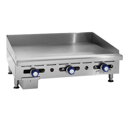 Imperial Range IMGA-4828 Gas Griddle Countertop 48in Cooking Surface 4 Burners Stainless Steel 120000 BTU