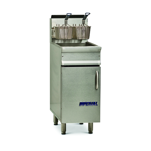 Imperial Range IRF-40-OP Restaurant Series Range Match Fryer Gas Floor Model 40lb Capacity Open Pot