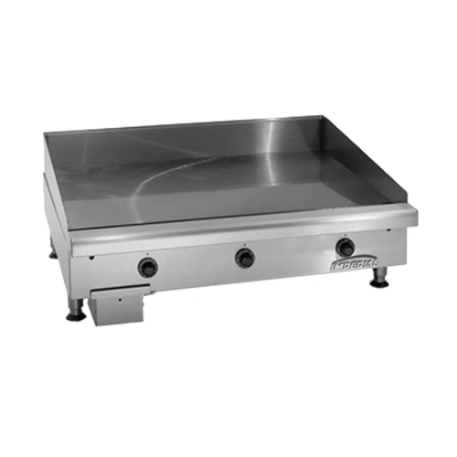 Imperial Range ITG-60-E Electric Griddle Countertop 60W x 24D Cooking Surface Polished Steel Plate Thermostatic Controls