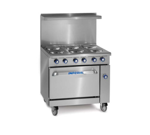 Imperial Range IR-G36T-E Pro Series Restaurant Range Electric 36 Inch Griddle with Standard Oven and Thermostatic Controls