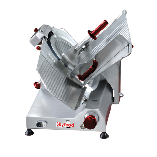 Skyfood Equipment SSI-14I 14 Inch Blade Manual Gravity Feed Slicer 5/8 Inch Thickness 1/2 HP 115V Heavy-Duty Food Slicing Machine