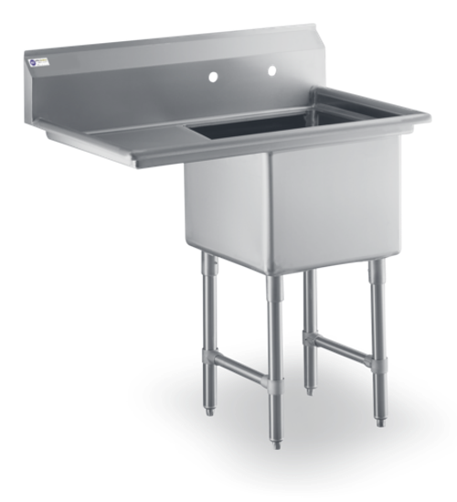 Steel Works SWS1C242414-18LR-316 Sink, (1) One Compartment