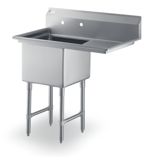 Steel Works SWS1C242414-18R-316 Sink, (1) One Compartment