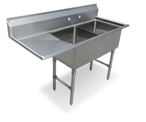 Steel Works SWS2C162012-18L-318 Sink, (2) Two Compartment