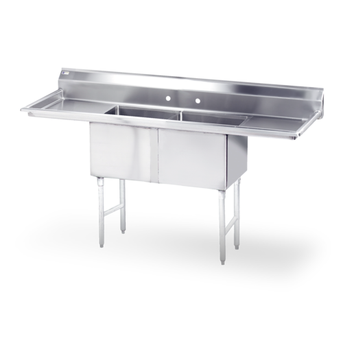 Steel Works SWS2C162012-18LR-318 Sink, (2) Two Compartment