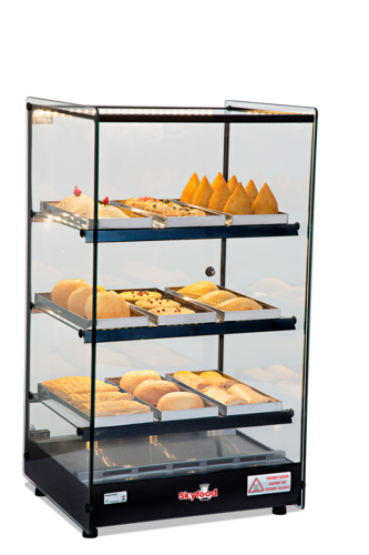Skyfood Equipment FWD3T-9P Countertop Food Warmer Display Case with LED Lighting for 9 Trays 18-1/2W x 17-3/8D x 32-1/3H