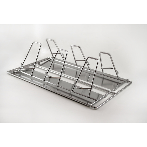 Alto-Shaam 5020829@2010 Chicken Rack 6 Chicken Capacity Self Trussing Stainless Steel Fits in Side Racks