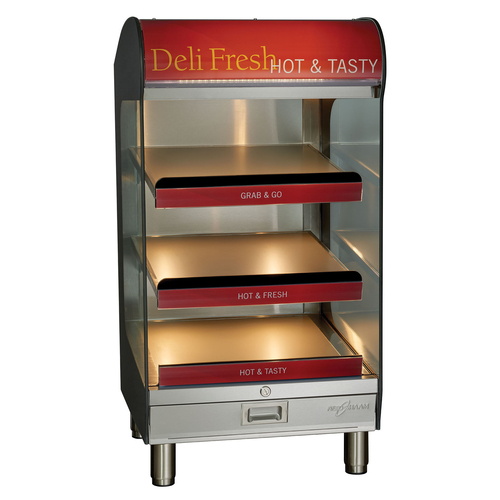 Alto-Shaam HSM-24/3S/T HSM Series Hot Food Merchandiser Countertop 24 Inch Self Service 48 lb Capacity 3 Heated Shelves