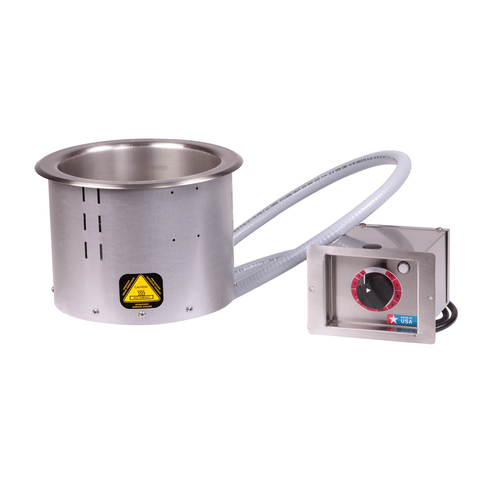 Alto-Shaam 700-RW Halo Heat Hot Food Round Soup Well Drop-In Electric 7 Quart Adjustable Thermostatic Controls Stainless Steel EcoSmart cULus UL EPH ANSI NSF 4