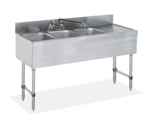 Steel Works SWBAR3B48-R Underbar Sink Units