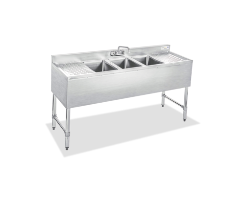 Steel Works SWBAR3B60-LR Underbar Sink Units
