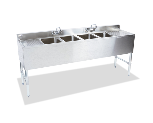 Steel Works SWBAR4B72-LR Underbar Sink Units