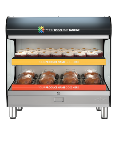 Alto-Shaam HSM-36/2S/T Hot Food Merchandiser Countertop 36in Wide Self Service 72lb Capacity Halo Heat Technology