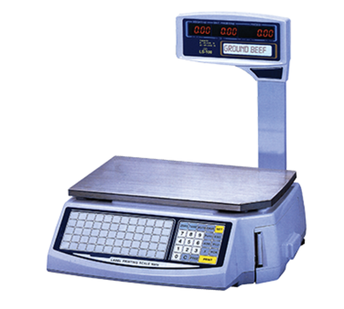 Skyfood Equipment LS-100-N Easy Weigh Networking Price Computing Scale with LCD Display and Built-in Thermal Printer