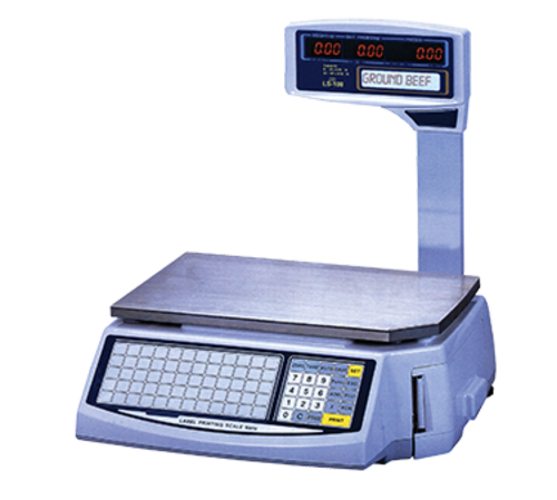Skyfood Equipment LS-100-N Easy Weigh Networking Price Computing Scale with LCD Display and Built-in Thermal Printer