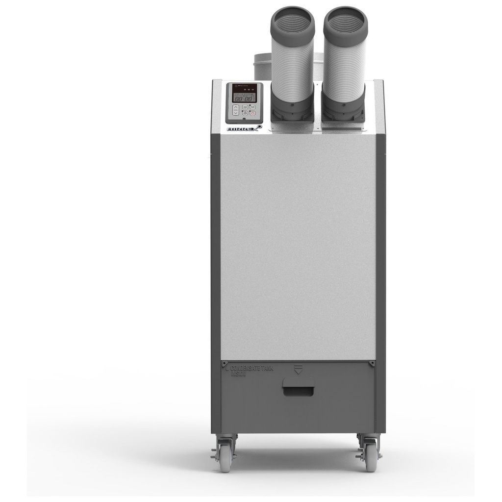 Airrex HSC-18R Portable Spot Cooler 16800 BTU 1.5 Ton R-454B Refrigerant 115V Dual 5 Inch Nozzles 5 Gallon Tank NEMA 5-20 ETL Listed