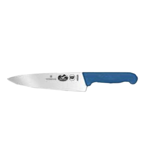 Victorinox 5.2062.20 Chef's Knife 8 inch Blade 2 inch Width Blue Fibrox Pro Handle Slip Resistant NSF
