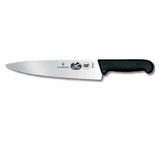 Victorinox 5.2003.25 Chefs Knife 10 inch Blade 2-1/4 inch Width Black Fibrox Pro Handle Slip Resistant NSF