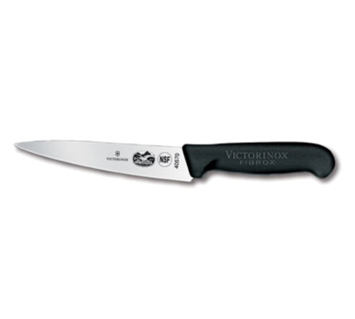 Victorinox 5.2003.15 Chefs Knife 6 Inch Black Fibrox Pro Handle Slip Resistant NSF