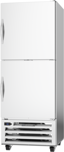 Beverage Air RI18HC-HS Reach-in Refrigerator 16.85 cu ft Solid Doors Adjustable Shelves LED Lighting Stainless Steel