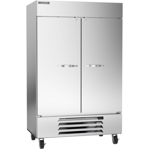 Beverage Air HBR49HC-1 Horizon Series Refrigerator Reach In Two Section 46 Cu Ft Capacity Stainless Steel