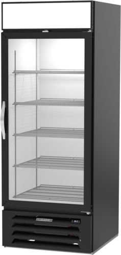 Beverage Air MMR27HC-1-B MarketMax Refrigerated Merchandiser One Section 25.97 cu ft Capacity Black Exterior