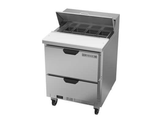 Beverage Air SPED27HC Sandwich Top Refrigerated Counter 27 inch One Section Stainless Steel 676 cu ft