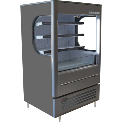 Beverage Air VMHC-7-1-G Vuemax Series Open-Air Merchandiser 8 cu ft Capacity with LED Lighting and Night Curtain