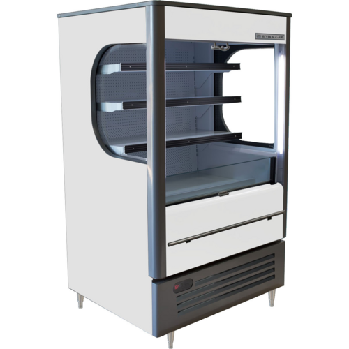 Beverage Air VMHC-7-1-W Vuemax Series Open-Air Merchandiser 8 cu ft Capacity with LED Lighting and Night Curtain