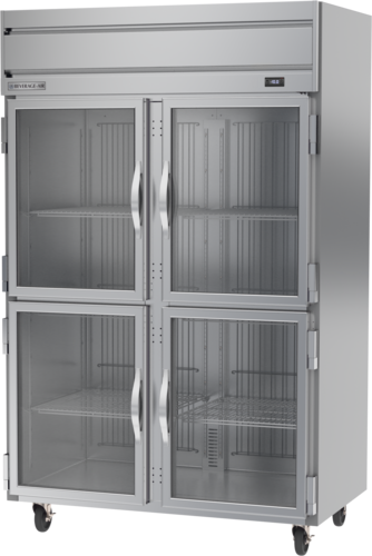 Beverage Air HFS2HC-1HG Horizon Series Freezer Reach In Two Section 46.29 cu ft with Glass Doors and Adjustable Shelves