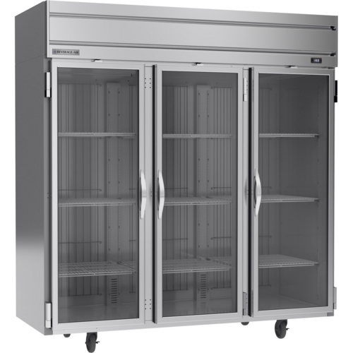 Beverage Air HF3HC-1G Horizon Series Freezer Reach In Three Section 78W 85H 691 cu ft Capacity