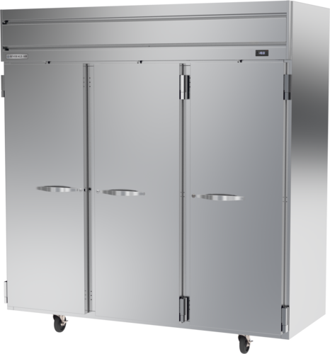 Beverage Air HFP3HC-1S Horizon Series Freezer Reach In Three Section 69.1 Cu Ft Stainless Steel 9 Adjustable Shelves
