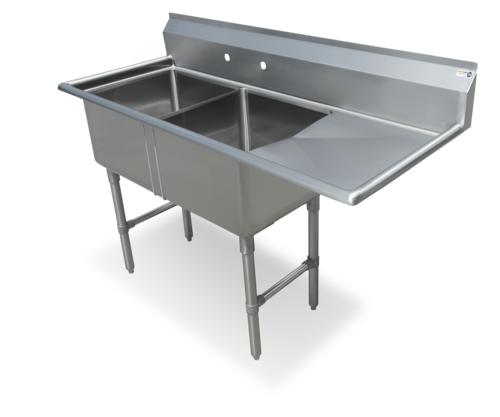 Steel Works SWS2C162012-18R-318 Sink, (2) Two Compartment