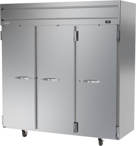 Beverage Air HFS3HC-1S Horizon Series Freezer Reach In Three Section 69.1 cu ft with Solid Doors and Adjustable Shelves