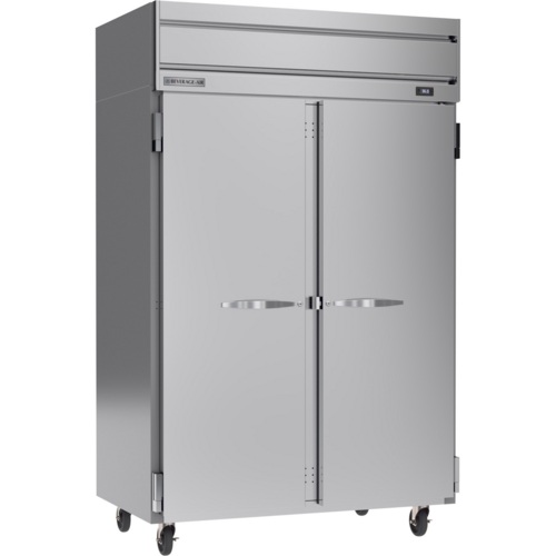 Beverage Air HR2HC-1S Horizon Series Refrigerator Two Section 52W 85H 45.2 cu ft Capacity Stainless Steel