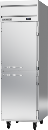 Beverage Air HRP1HC-1HS Horizon Series Refrigerator Reach In One Section 21.17 cu ft Stainless Steel 2 Doors LED Lighting