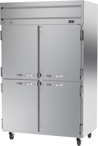 Beverage Air HRP2HC-1HS Horizon Series Refrigerator Reach In Two Section 45.2 Cu Ft Stainless Steel Doors