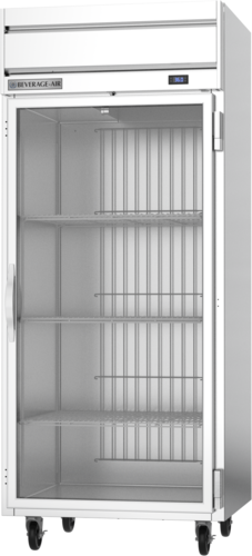 Beverage Air HRS1WHC-1G Horizon Series Refrigerator Reach In 30.76 cu ft One Wide Section Glass Door Stainless Steel