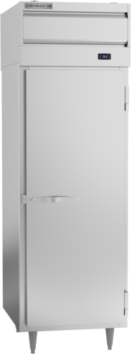 Beverage Air PRD1HC-1AS P-Series Pass-Thru Refrigerator 22.9 cu ft Solid Doors LED Lighting Stainless Steel