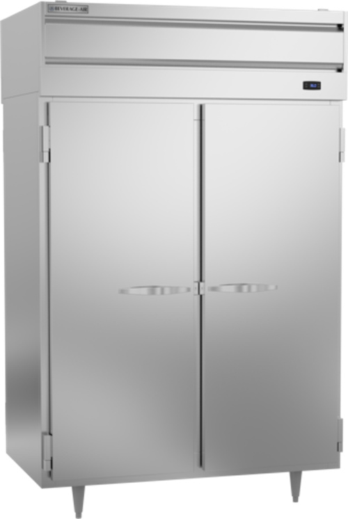 Beverage Air PRD2HC-1AS P-Series Pass-Thru Refrigerator 48.33 cu ft Solid Doors LED Lighting Stainless Steel