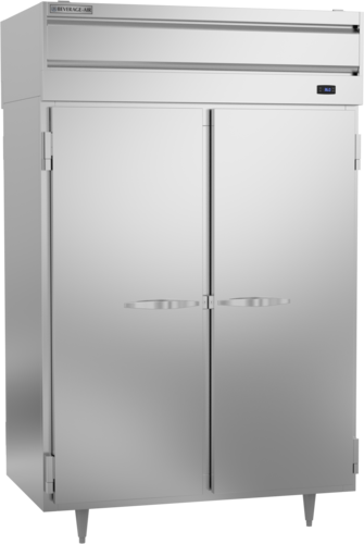Beverage Air PRD2HC-1AS P-Series Pass-Thru Refrigerator 48.33 cu ft Solid Doors LED Lighting Stainless Steel