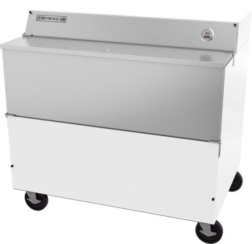Beverage Air SMF49HC1W School Milk Cooler 49 Inch Forced Air 19.66 Cu Ft Single Access with Digital Thermometer
