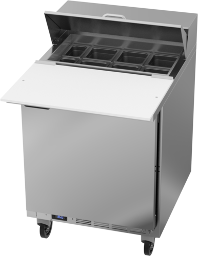 Beverage Air SPE27HC-C Sandwich Top Refrigerated Counter 27 inch One Section Stainless Steel 6.76 cu ft