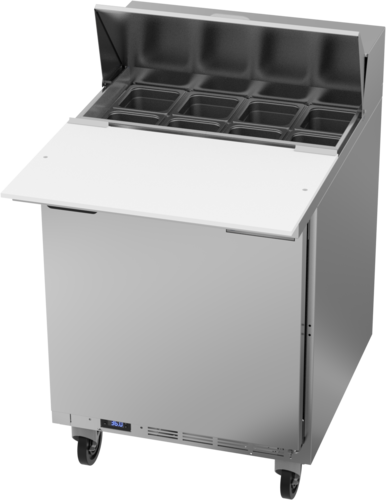 Beverage Air SPE27HC-C-B Sandwich Top Refrigerated Counter 27 inch One Section Stainless Steel 6.9 cu ft