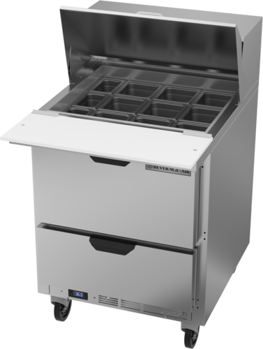 Beverage Air SPED27HC-12M Mega Top Refrigerated Counter 27 inch One Section 676 cu ft Stainless Steel