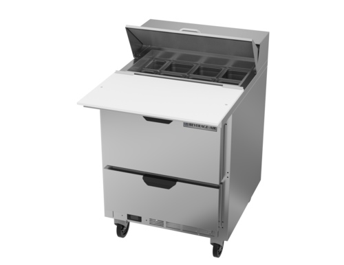 Beverage Air SPED27HC-C Sandwich Top Refrigerated Counter 27 inch One Section 6.76 cu ft Stainless Steel
