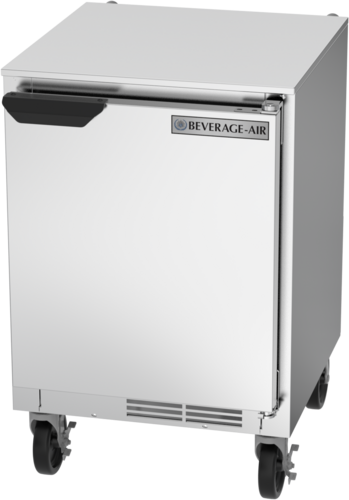 Beverage Air UCR20HC Undercounter Refrigerator 20 inch 2.25 cu ft Solid Door Stainless Steel Made in USA